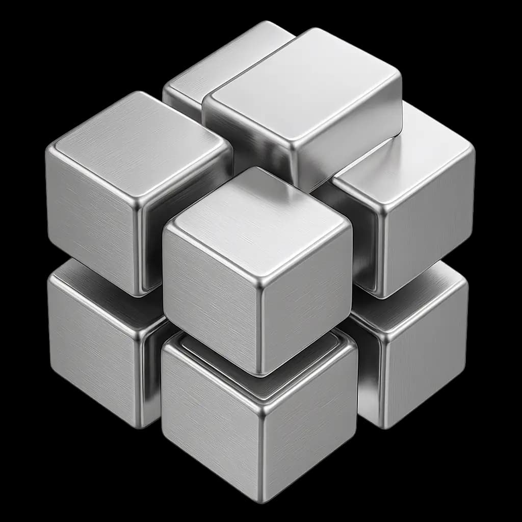 metal cubes